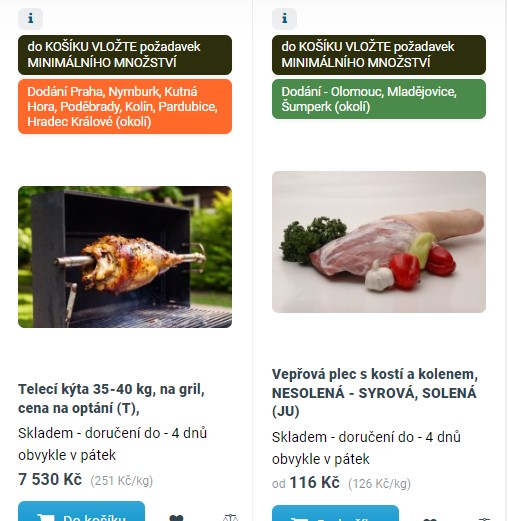 Lokalita dostupnosti produktu