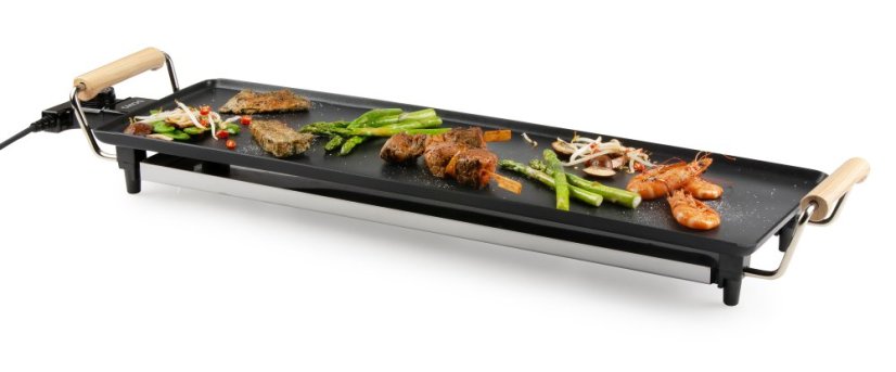 Rodinný gril Teppanyaki - Wood Look