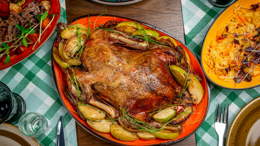 Mražená husa z Maďarska z volného výběhu - Hmotnost mražených krůt: 3,8 kg
