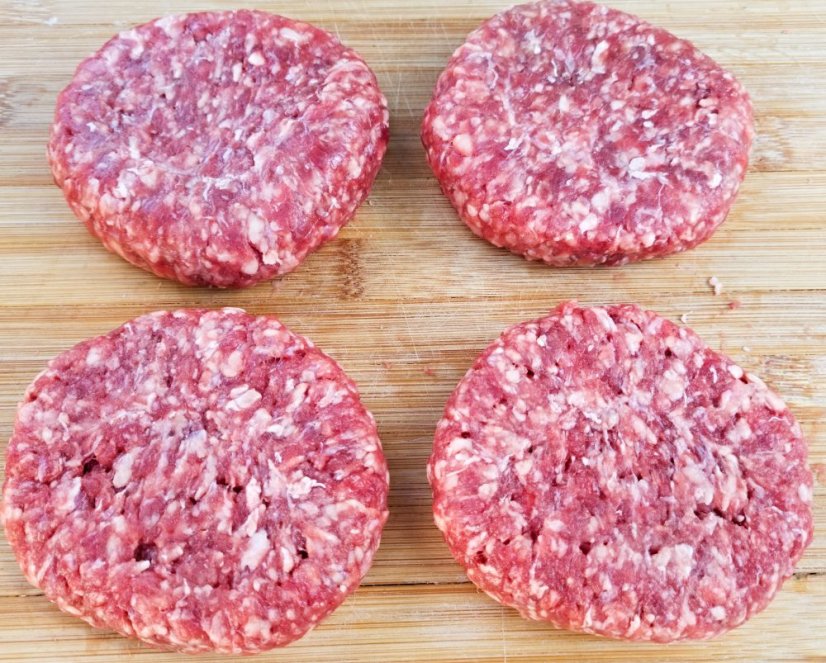 Vepřový  hamburger - Burger, (4x150g)