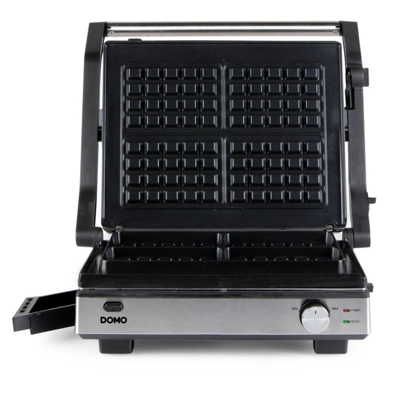 Elektrický kontaktní gril a vaflovač 2v1 s výměnnými deskami