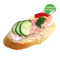 Chlebíček nudlový čerstvá zelenina