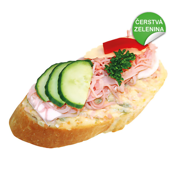Chlebíček nudlový čerstvá zelenina
