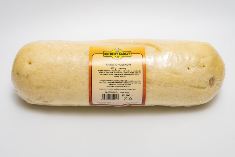 Knedlík houskový,  400, 600,  800 g - Hmotnost knedlíků: 400 g, Stav knedlíku: nekrájený