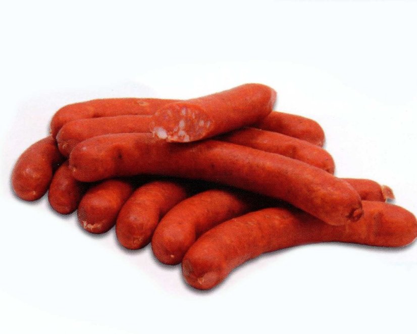 Debrecínské párky, baleno cca 1 kg