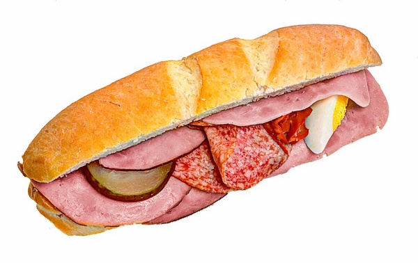 Bageta chlebíčková deluxe