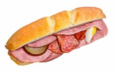 Bageta chlebíčková deluxe